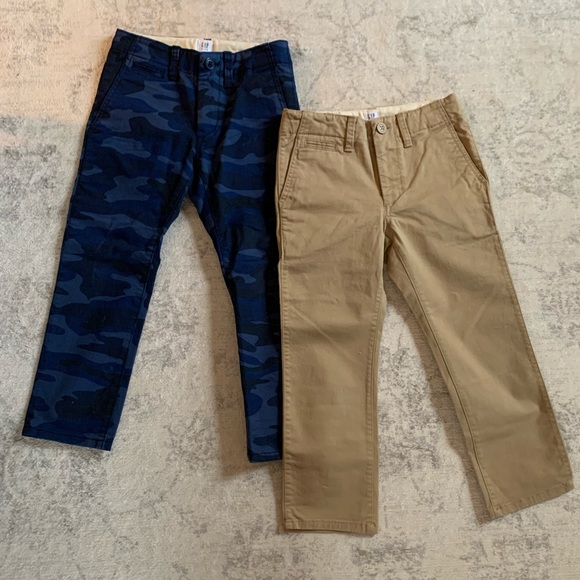 GAP Other - Set of two Gap Kids Chinos - khaki and navy camo